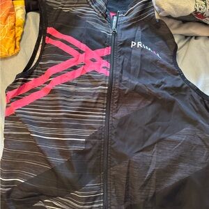 Primal Women's Black and Pink Jersey Top